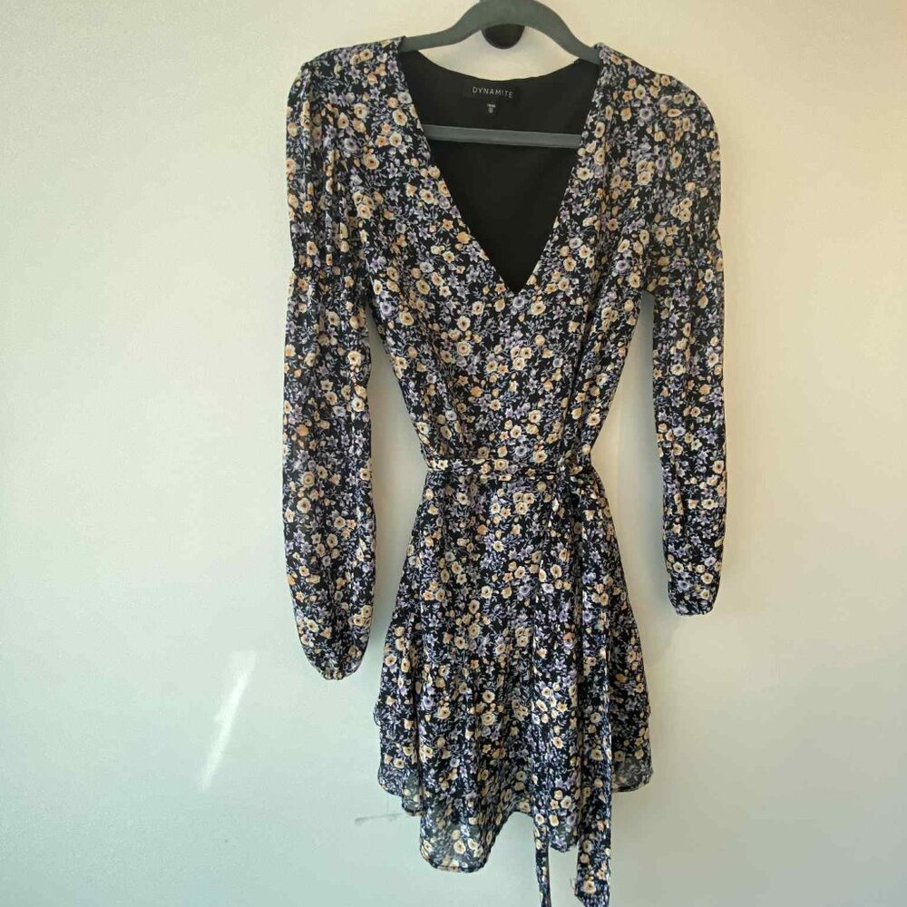 Fall dress floral print